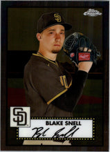 Load image into Gallery viewer, 2021 Topps Chrome Platinum Anniversary Blake Snell San Diego Padres #197