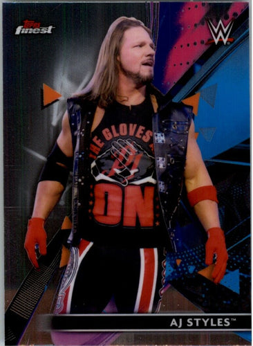 2021 Topps Finest WWE AJ Styles #1