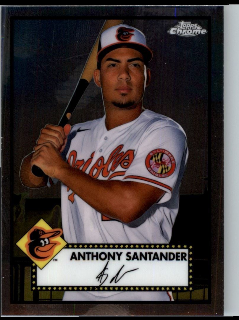 2021 Topps Chrome Platinum Anniversary Anthony Santander Baltimore Orioles #375