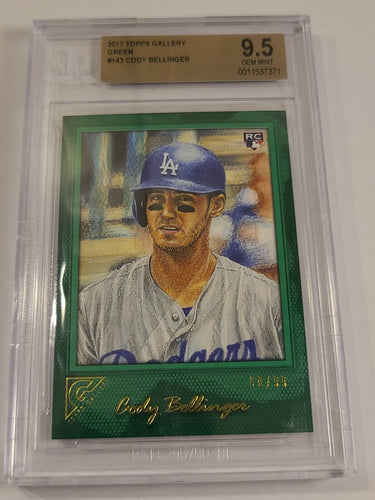 Cody Bellinger 2017 Topps Gallery Green Rookie Rc 90/99 Dodgers