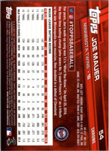 Load image into Gallery viewer, 2017 Topps Chrome Joe Mauer Minnesota Twins #54