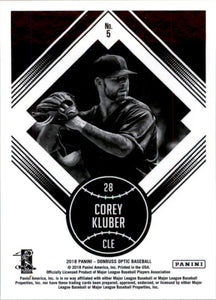 2018 Donruss Optic Corey Kluber Cleveland Indians #5