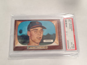 1955 Bowman Bill Virdon #296 PSA 4 Rookie Card Cardinals (JH01)
