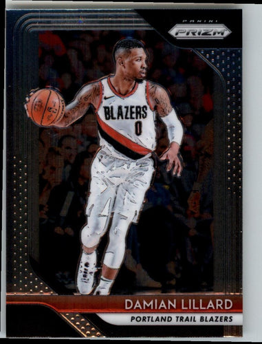 2018-19 Panini Prizm Damian Lillard Portland Trail Blazers #81