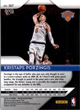 Load image into Gallery viewer, 2018-19 Panini Prizm Kristaps Porzingis New York Knicks #267