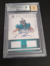 Load image into Gallery viewer, Michael Egnew 2012 Panini Momentum Dual Material Sigs Auto 21/25 Dolphins BGS 9