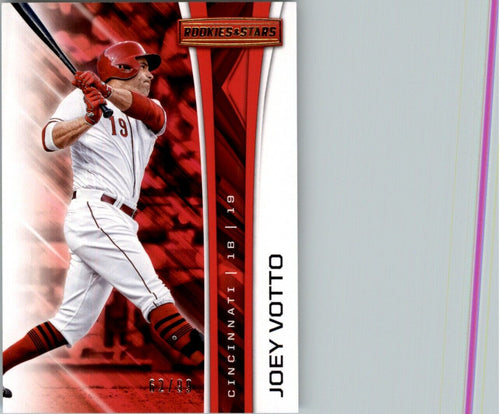 2018 Panini Chronicles Rookies and Stars Gold Joey Votto 62/99 Cincinnati Reds