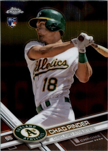 2017 Topps Chrome Chad Pinder RC Oakland Athletics #141