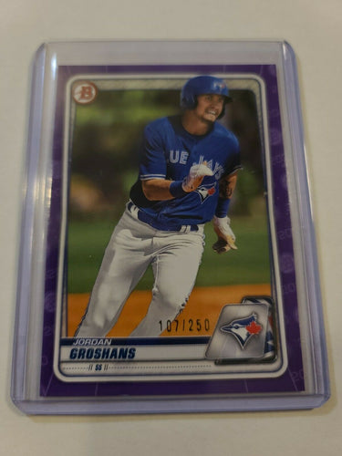 2020 Bowman Draft Purple Border /250 Jordan Groshans #BD-32