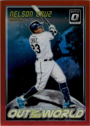 2018 Donruss Optic Out of This World Nelson Cruz /99 Seattle Mariners #OW15