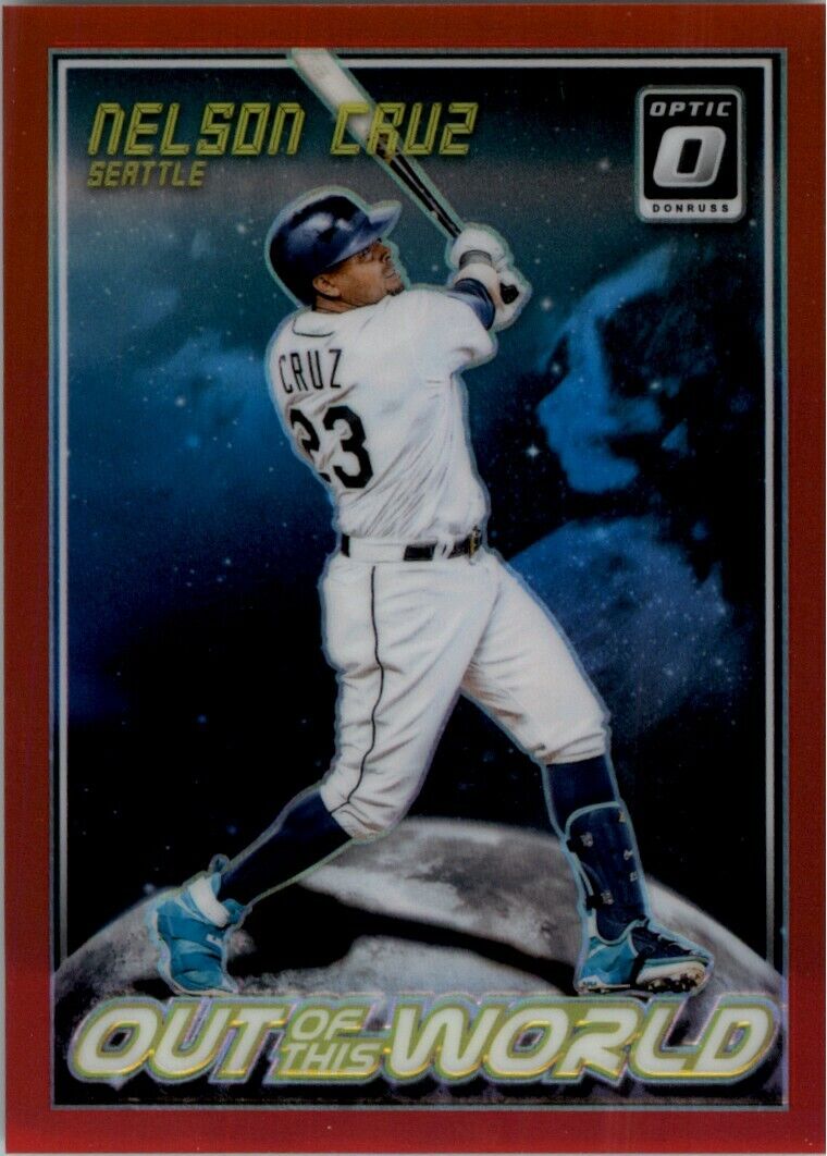 2018 Donruss Optic Out of This World Nelson Cruz /99 Seattle Mariners #OW15