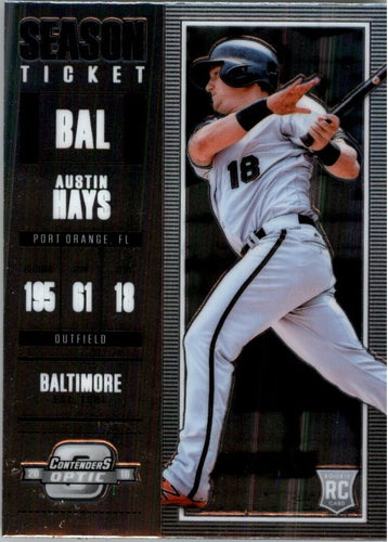 2018 Panini Chronicles Contenders Optic Austin Hays RC Baltimore Orioles #2