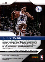 Load image into Gallery viewer, 2018-19 Panini Prizm Julius Erving Philadelphia 76ers #95