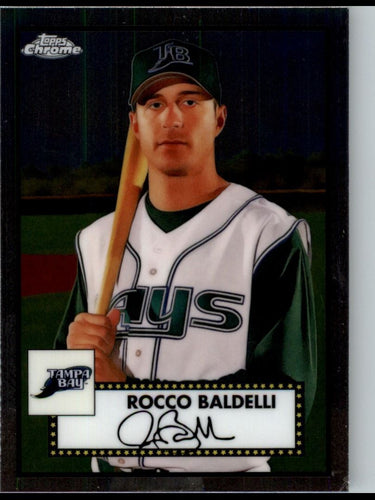 2021 Topps Chrome Platinum Anniversary Rocco Baldelli Tampa Bay Devil Rays #571