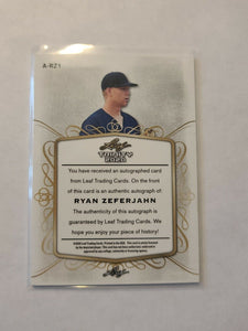 2020 LEAF TRINITY RYAN ZEFERJAHN RC ROOKIE AUTO RED SOX AUTOGRAPH