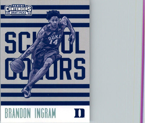 2016-17 Panini Contenders Draft Picks Class Reunion Brandon Ingram Duke Blue