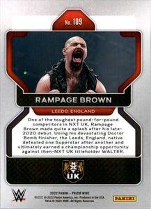 2022 Panini WWE Prizm Rampage Brown #109