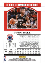 Load image into Gallery viewer, 2019-20 Panini Contenders Draft Picks Ticket Blue Foil John Wall Washington