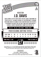 Load image into Gallery viewer, 2018 Panini Chronicles Donruss Rated Rookies J.D. Davis RC Houston Astros #278