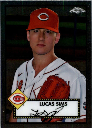 2021 Topps Chrome Platinum Anniversary Lucas Sims Cincinnati Reds #382
