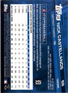2017 Topps Chrome Nick Castellanos Detroit Tigers #68