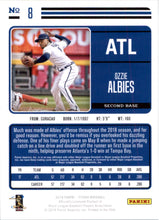 Load image into Gallery viewer, 2018 Panini Chronicles Studio Ozzie Albies RC Atlanta Braves #8