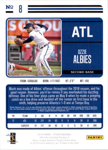 2018 Panini Chronicles Studio Ozzie Albies RC Atlanta Braves #8