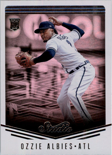 2018 Panini Chronicles Studio Ozzie Albies RC Atlanta Braves #8