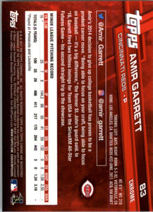 2017 Topps Chrome Amir Garrett RC Cincinnati Reds #83