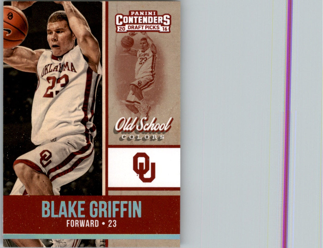 2016-17 Panini Contenders Draft Picks Old School Colors Blake Griffin Oklahoma