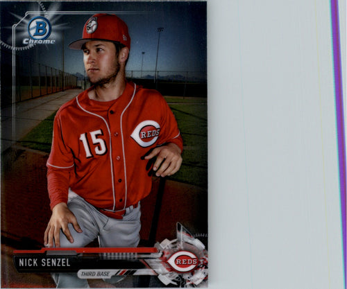 2017 Bowman Chrome Prospects Nick Senzel Cincinnati Reds #BCP225