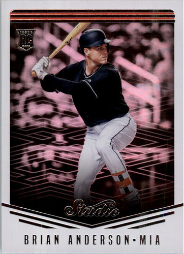 2018 Panini Chronicles Studio Brian Anderson RC Miami Marlins #15