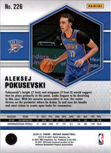 Load image into Gallery viewer, 2020-21 Panini Mosaic Aleksej Pokusevski RC Oklahoma City Thunder #226