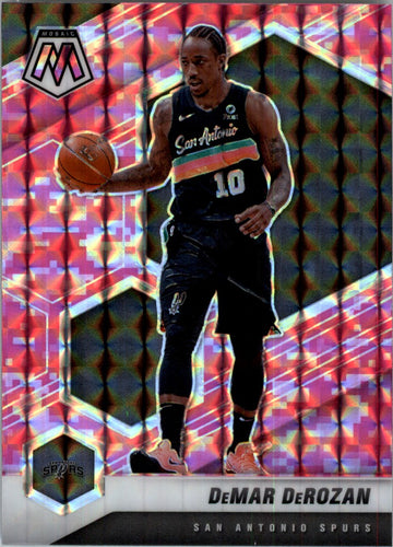 2020-21 Panini Mosaic DeMar DeRozan San Antonio Spurs #133 Pink Camo