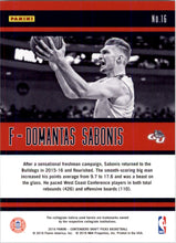 Load image into Gallery viewer, 2016-17 Panini Contenders Draft Picks Domantas Sabonis Gonzaga Bulldogs #16