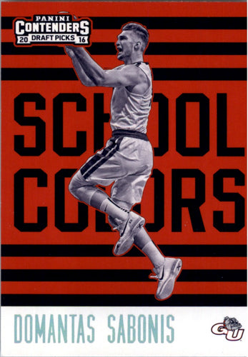 2016-17 Panini Contenders Draft Picks Domantas Sabonis Gonzaga Bulldogs #16